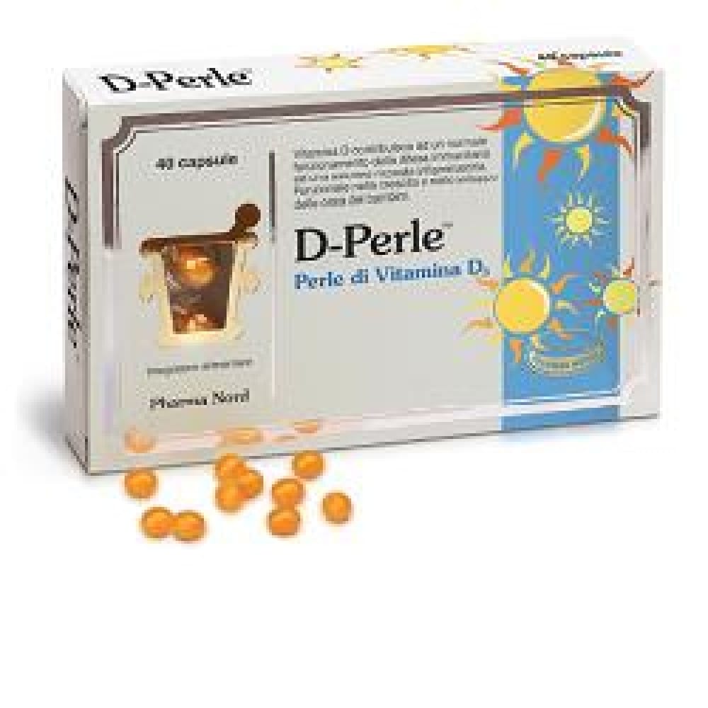Integratore D-Perle Vitamina D3 200 IU, 40 capsule