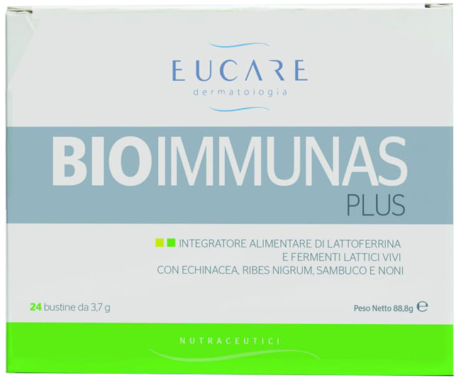 Integratore Bioimmunas PLUS con lattoferrina, 24 bustine