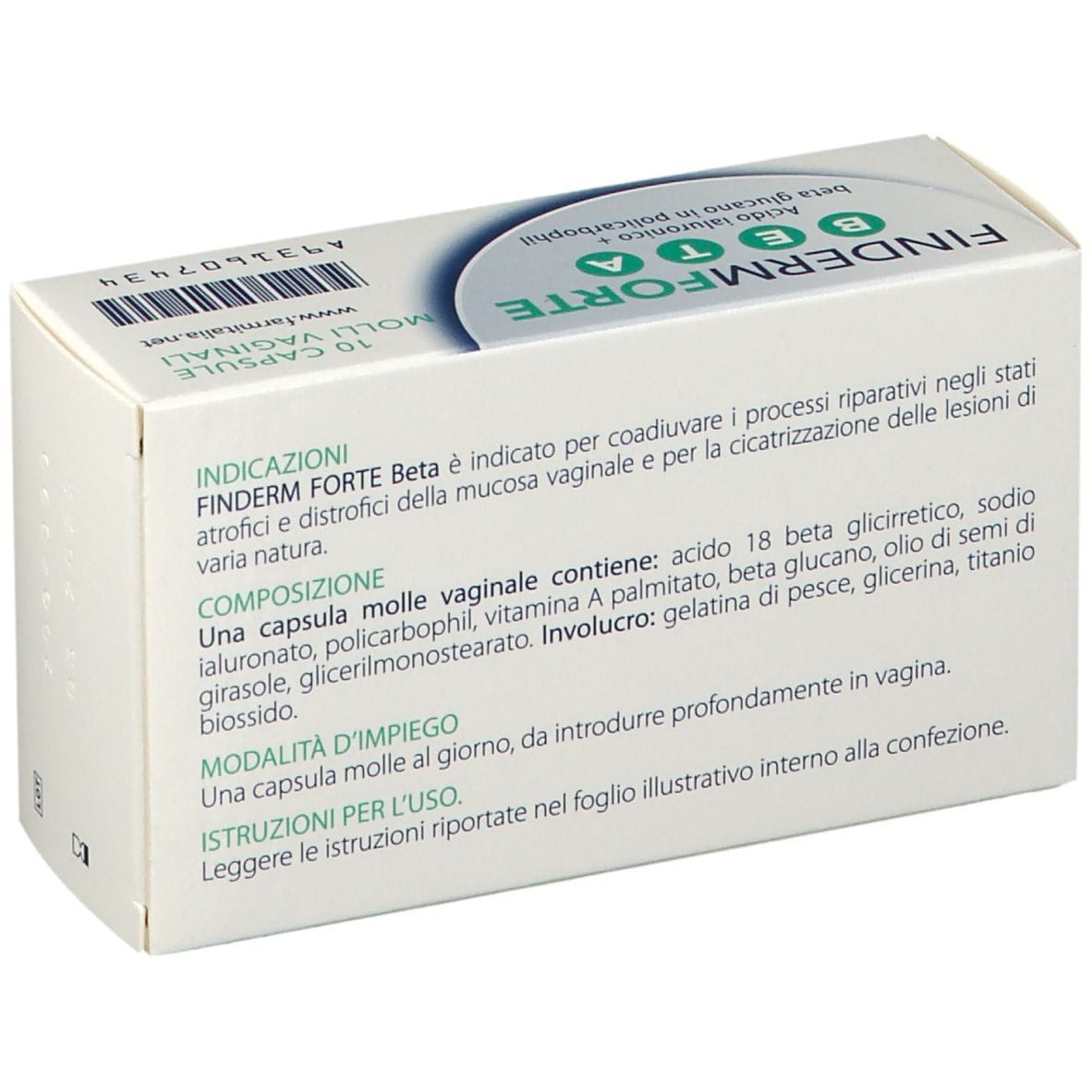 FINDERM FORTE BETA 10 CAPSULE MOLLI