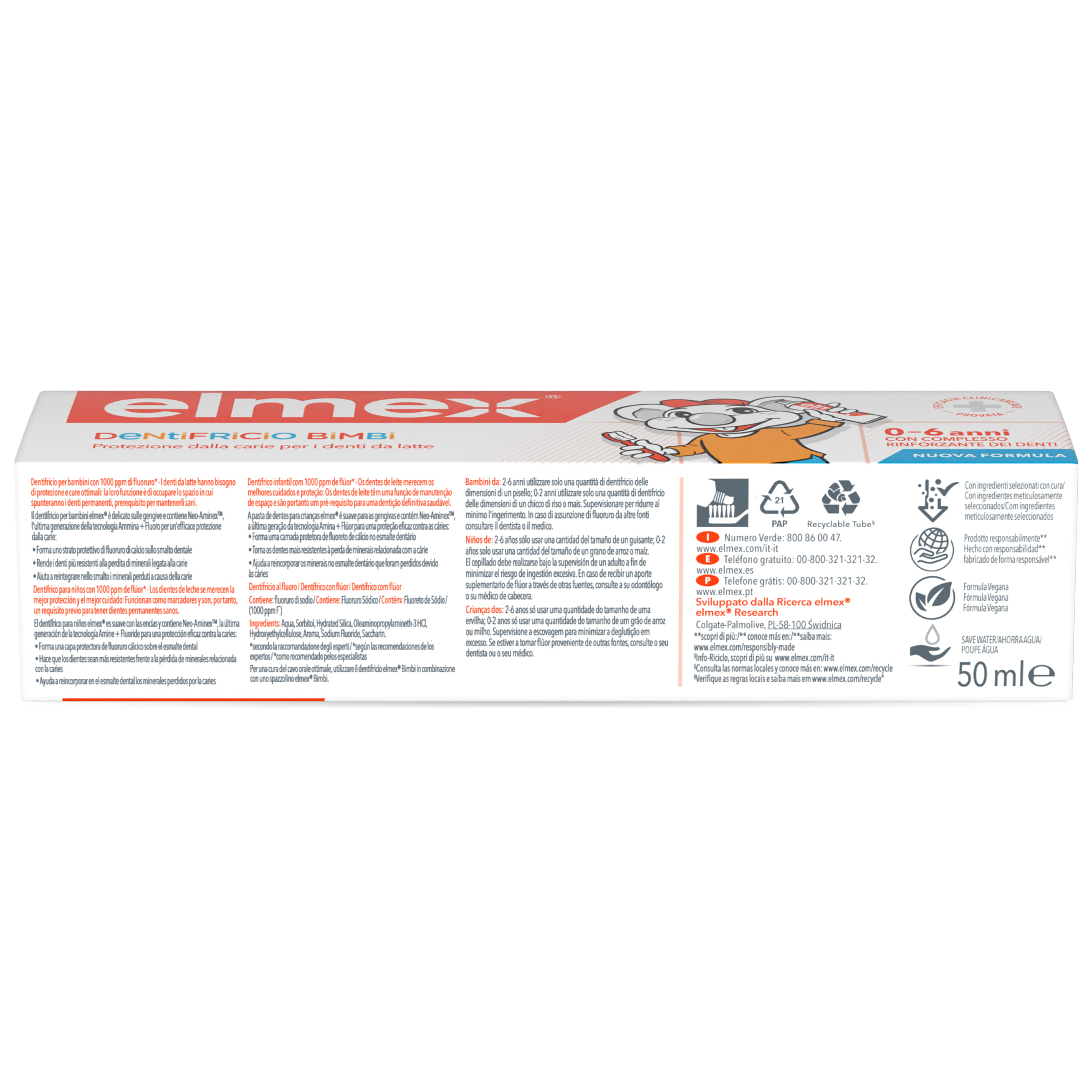 ELMEX BIMBI DENTIFRICIO MB 5O ML