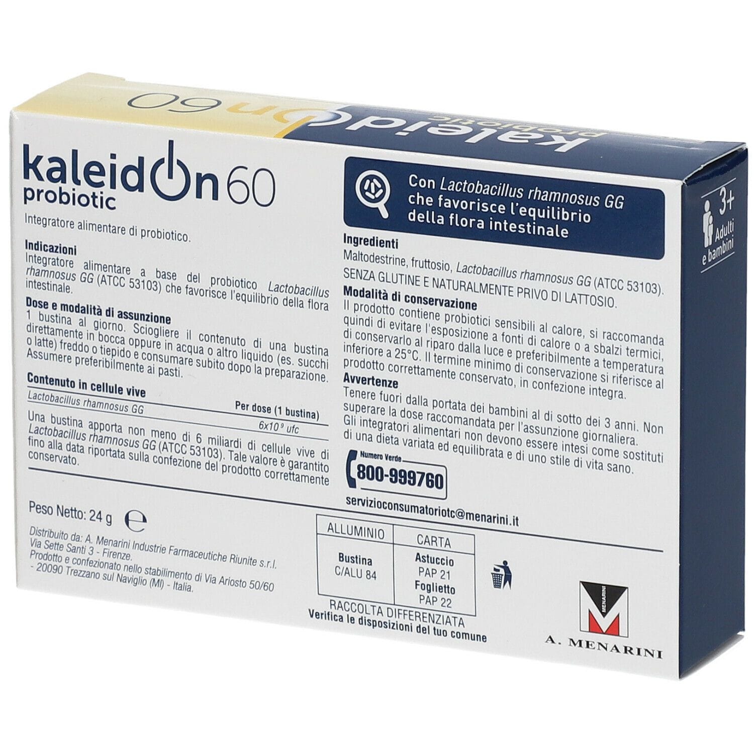 KALEIDON PROBIOTIC 60 12 BUSTINE