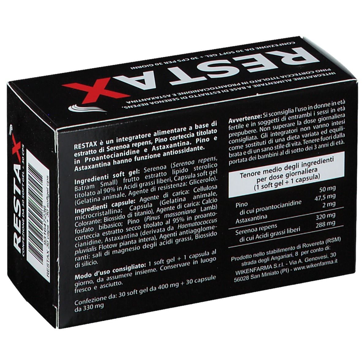 RESTAX 30 CAPSULE + 30 CAPSULE SOFTGEL