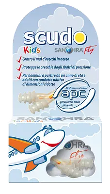 FILTRO AURICOLARE EARPLUG SCUDO FLY KIDS SANOHRA 2 PEZZI FILTRO AURICOLARE EARPLUG SCUDO FLY KIDS SANOHRA 2 PEZZI