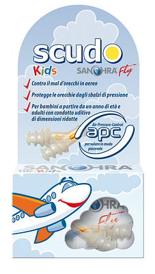 FILTRO AURICOLARE EARPLUG SCUDO FLY KIDS SANOHRA 2 PEZZI