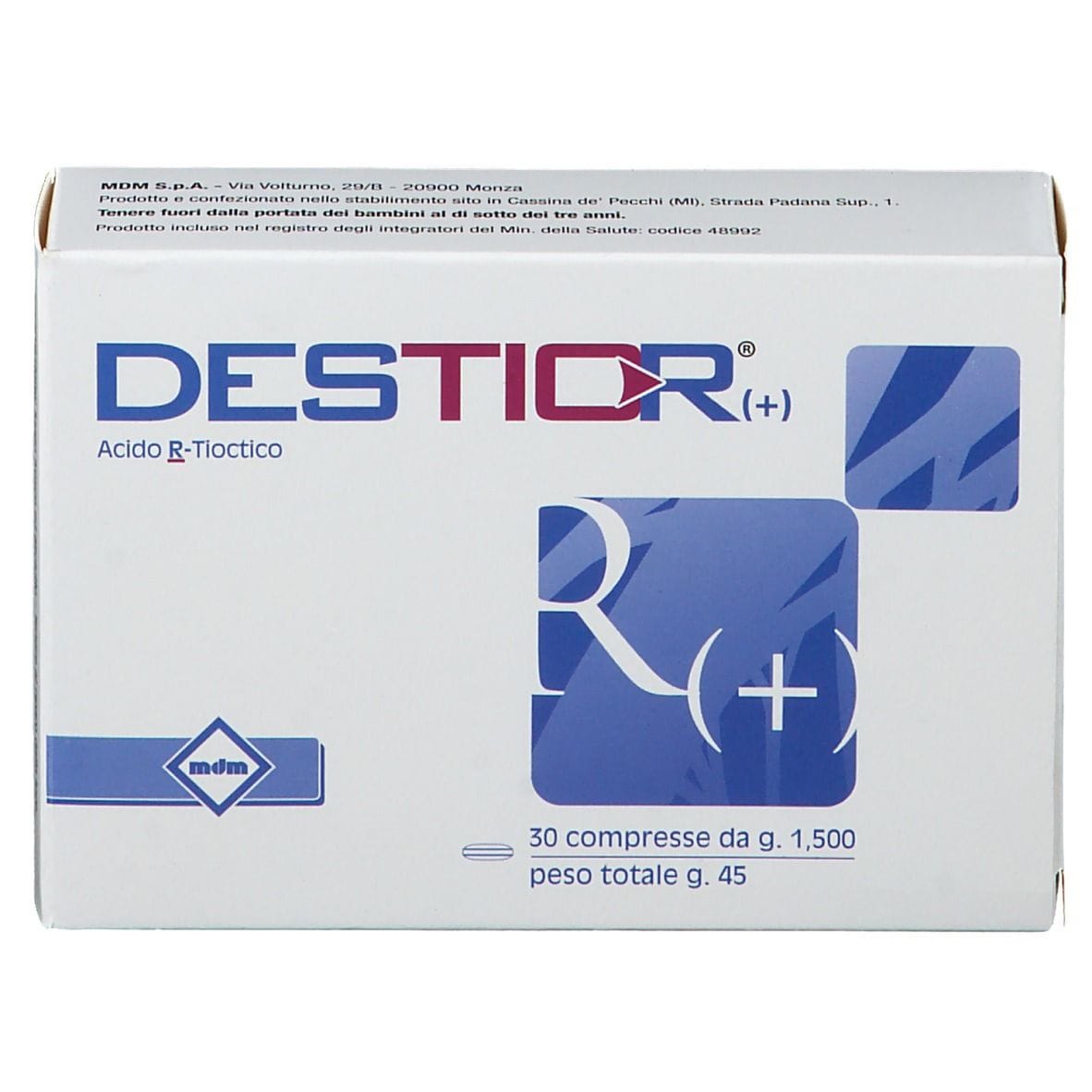 DESTIOR 30 COMPRESSE