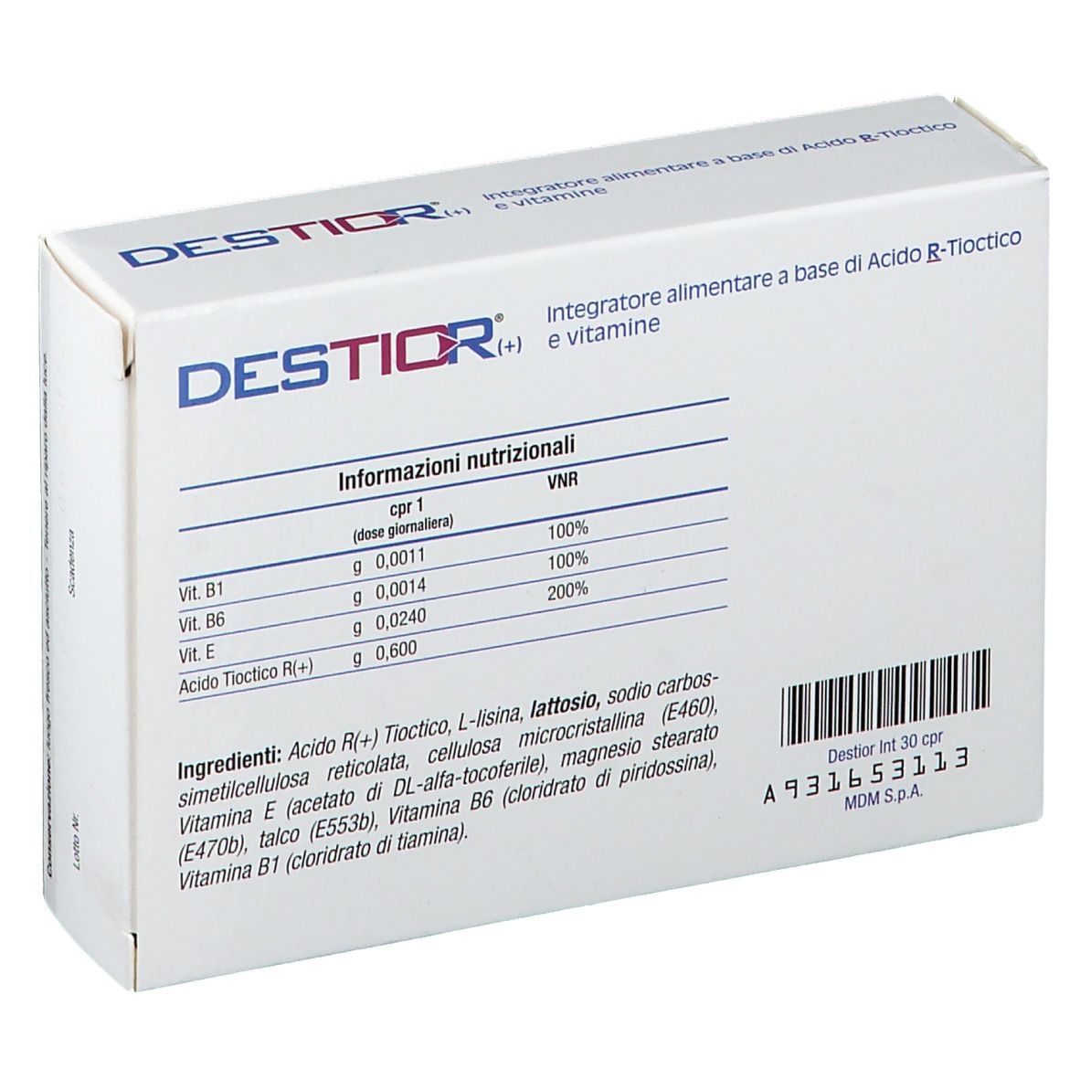 DESTIOR 30 COMPRESSE