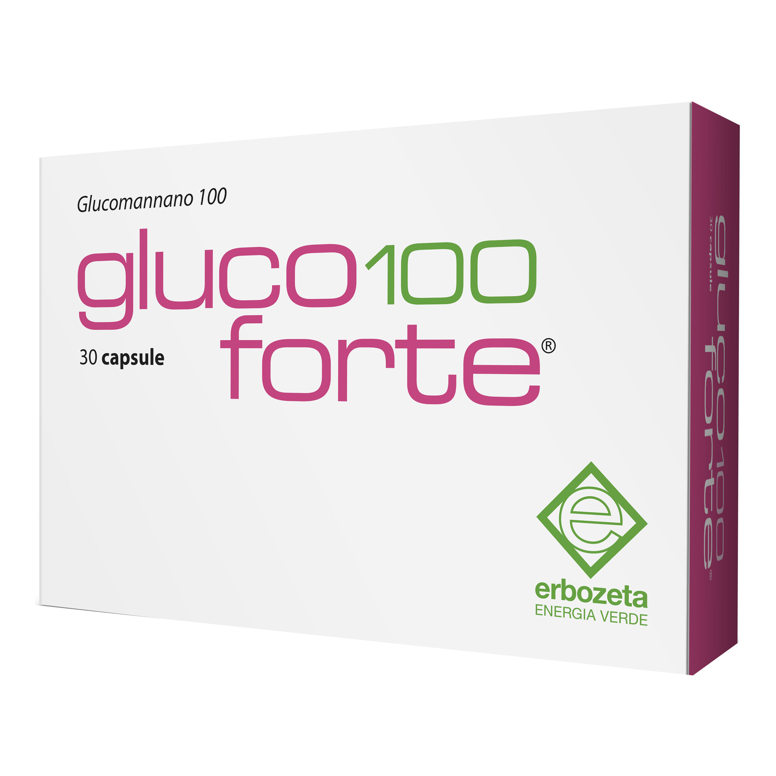 GLUCO 100 FORTE GLUCOMANNANO 100 30 CAPSULE DA 900 MG
