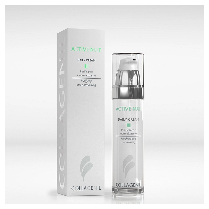 Collagenil Active Mat Daily Cream Seboregolatrice/Purificante Per La Pelle Del Viso Flacone 50 Ml