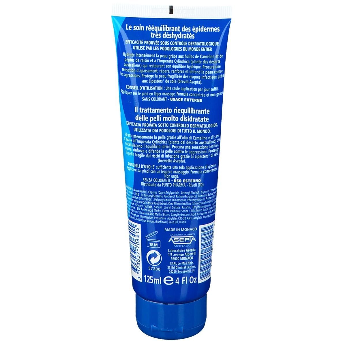 Balsamo idratante piedi Akileine Blu Hydra Defense 125ml