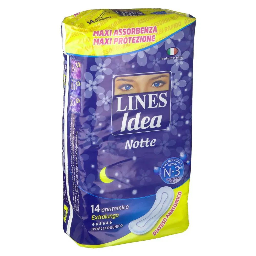 Assorbenti Lines Idea Notte Senza Ali, 14 pezzi