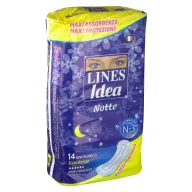 Assorbenti Lines Idea Notte Senza Ali, 14 pezzi