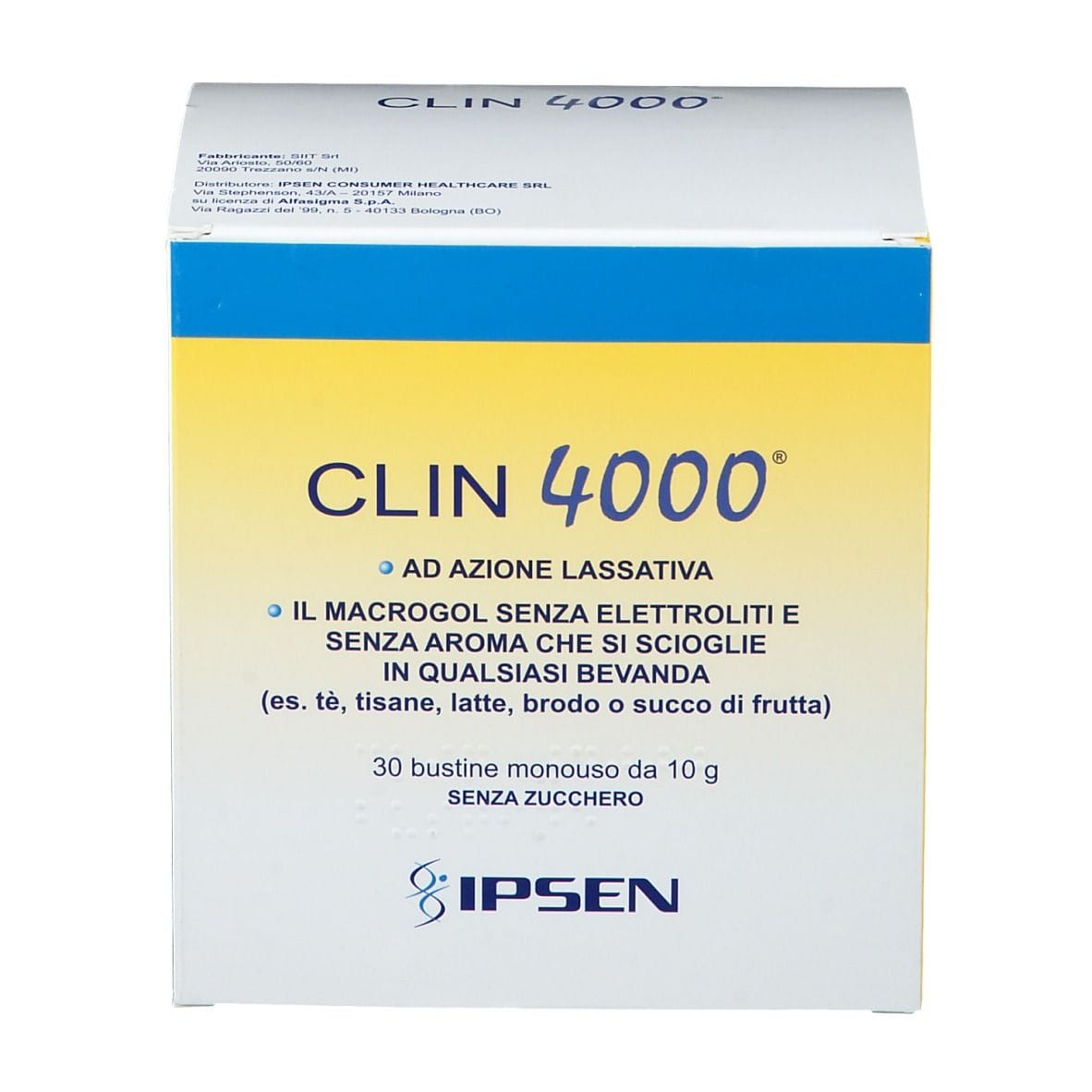 Clin 4000 integratore lassativo 30 bustine da 10g