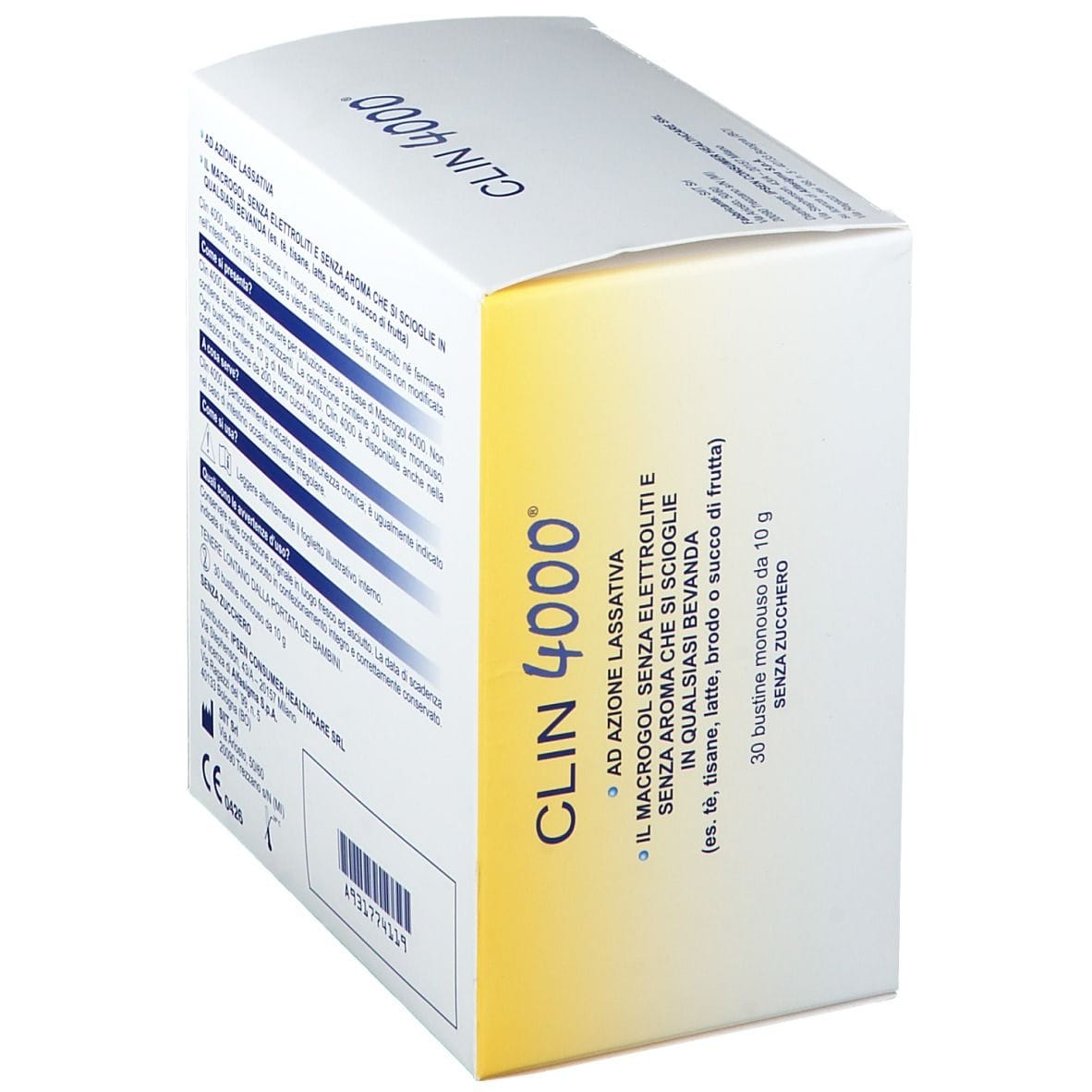 CLIN 4000 LASSATIVO 30 BUSTINE MONOUSO 10 G SENZA ZUCCHERO