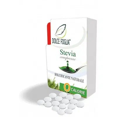 DOLCE FOGLIA STEVIA DOLCIFICANTE NATURALE 100 COMPRESSE DOLCE FOGLIA STEVIA DOLCIFICANTE NATURALE 100 COMPRESSE