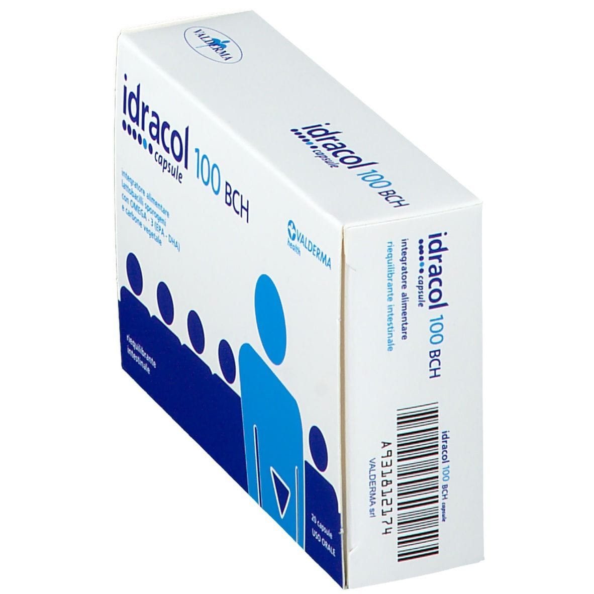Integratore Idracol 100 BCH Valderma, 20 capsule
