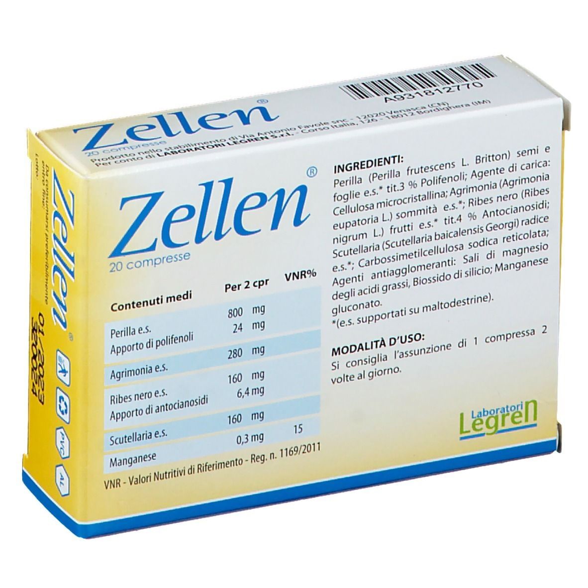 ZELLEN 20 COMPRESSE