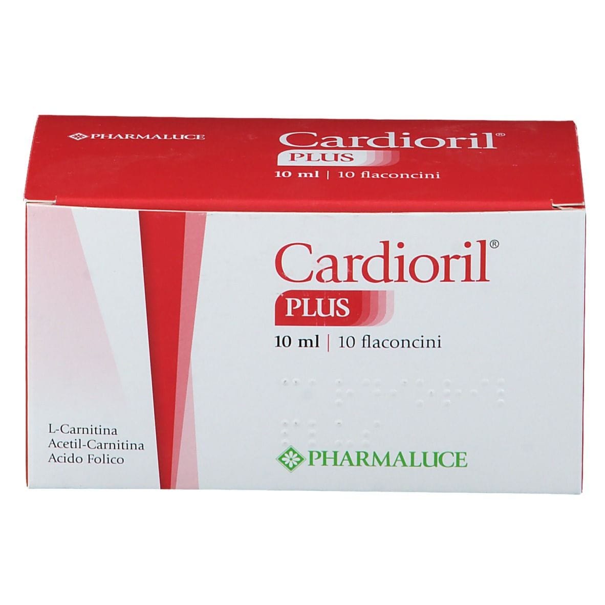 Integratore Cardioril PLUS con L-carnitina e Acido Folico, 10 flaconcini