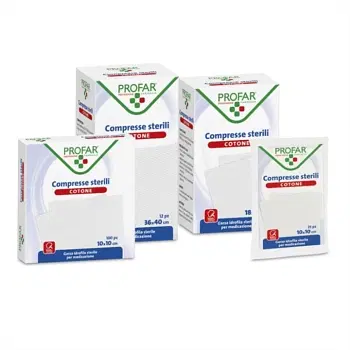 GARZA IDROFILA PROFAR COMPRESSA STERILE 10X10 CM 25 PEZZI GARZA IDROFILA PROFAR COMPRESSA STERILE 10X10 CM 25 PEZZI