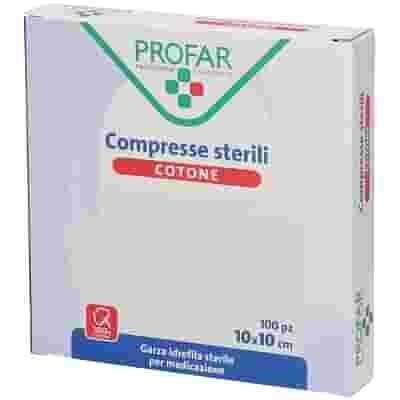 COMPRESSE IN COTONE 100 PEZZI 10 X 10 CM PROFAR