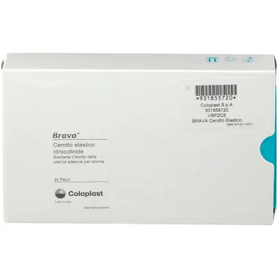 BRAVA CEROTTO ELASTICO A MEZZALUNA IDROCOLLOIDE PER STOMIA 20 PEZZI BRAVA CEROTTO ELASTICO A MEZZALUNA IDROCOLLOIDE PER STOMIA 20 PEZZI