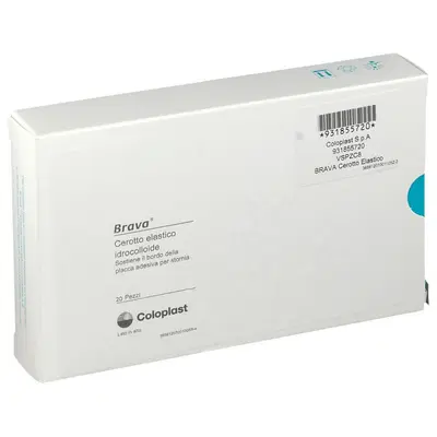 BRAVA CEROTTO ELASTICO A MEZZALUNA IDROCOLLOIDE PER STOMIA 20 PEZZI BRAVA CEROTTO ELASTICO A MEZZALUNA IDROCOLLOIDE PER STOMIA 20 PEZZI
