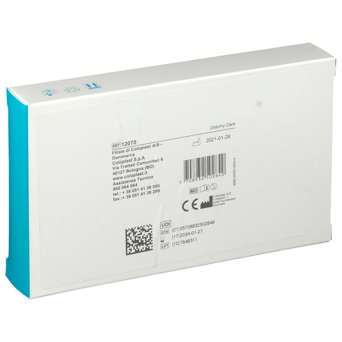 BRAVA CEROTTO ELASTICO A MEZZALUNA IDROCOLLOIDE PER STOMIA 20 PEZZI