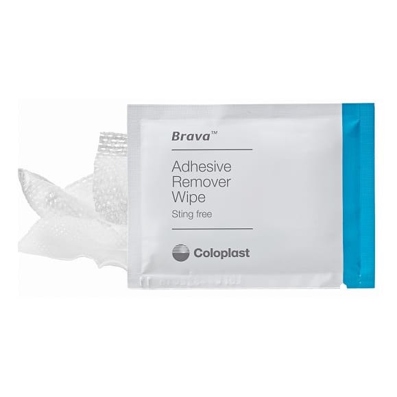 Brava Salviette Remover Per Distacco Dolce Adesivi E Dispositivi Per Stomia 30 Pezzi