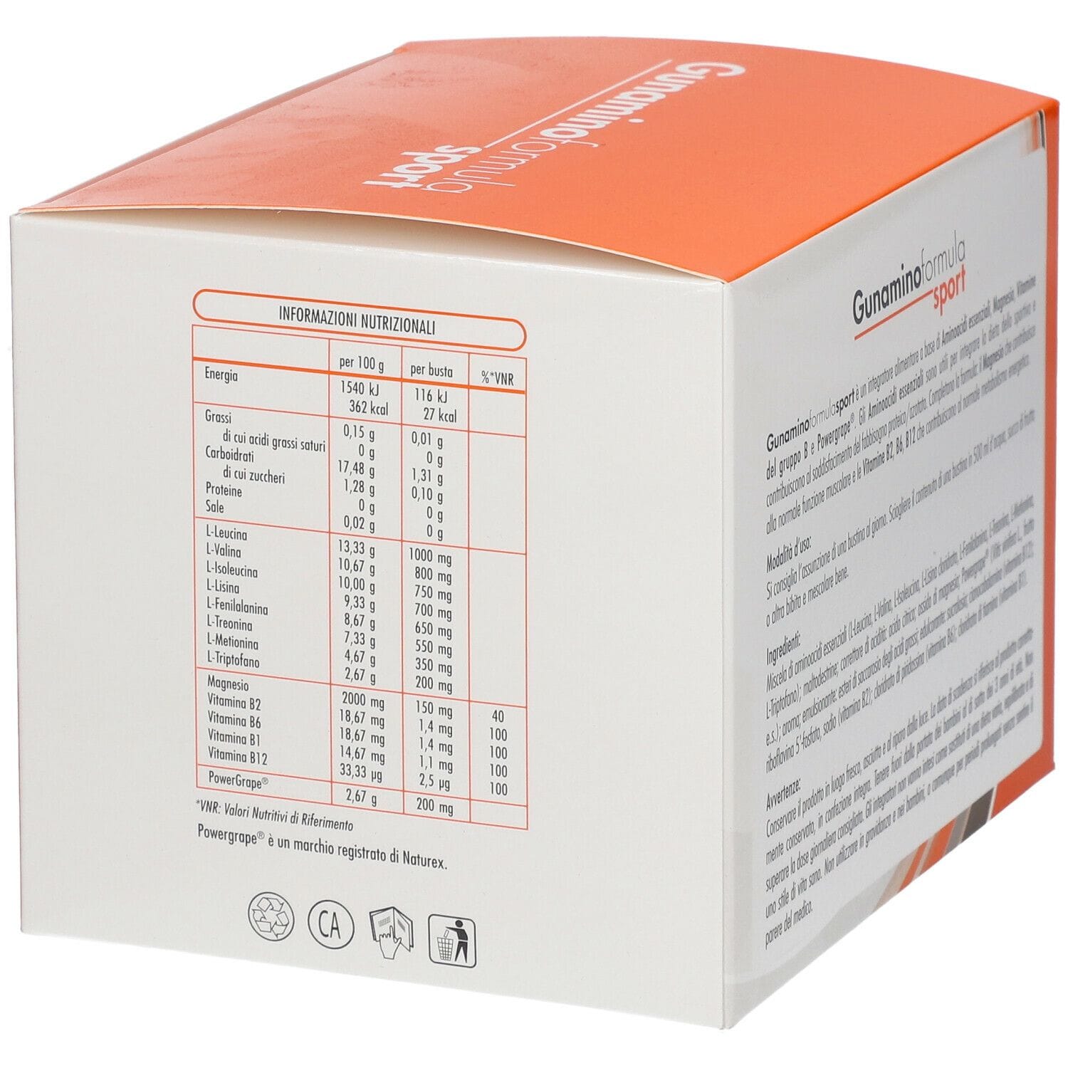 GUNAMINOFORMULA SPORT 42 BUSTE 315 G