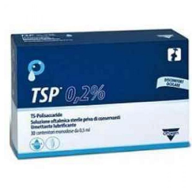 Tsp 0,2% Soluzione Oftalmica Umettante Lubrificante 30 Flaconcini Monodose 0,5 Ml