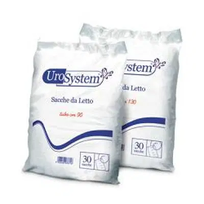 SACCA DI DRENAGGIO DA LETTO PER INCONTINENZA UROSYSTEM TUBO 90 CM SENZA SCARICO 30 PEZZI SACCA DI DRENAGGIO DA LETTO PER INCONTINENZA UROSYSTEM TUBO 90 CM SENZA SCARICO 30 PEZZI