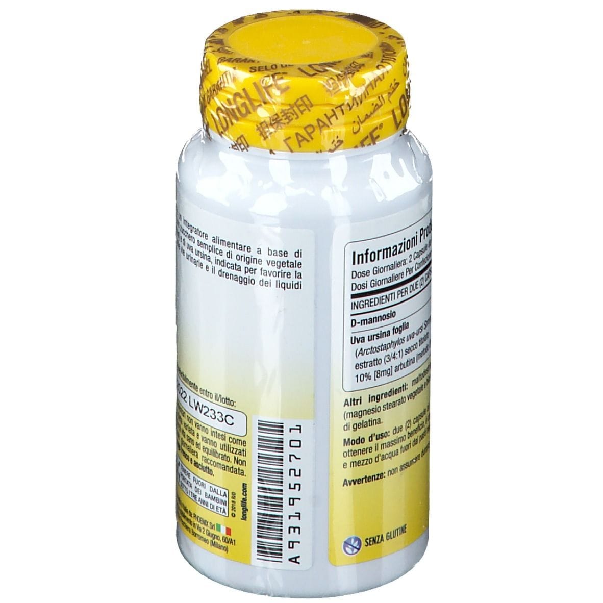 LONGLIFE D-MANNOSE 60 CAPSULE