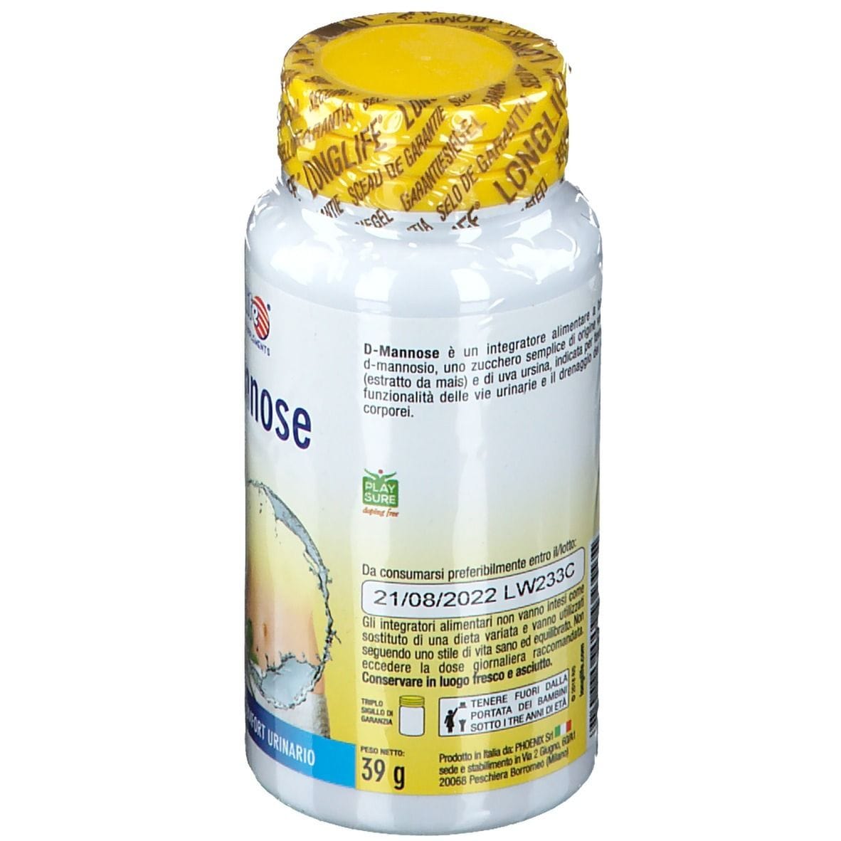 LONGLIFE D-MANNOSE 60 CAPSULE