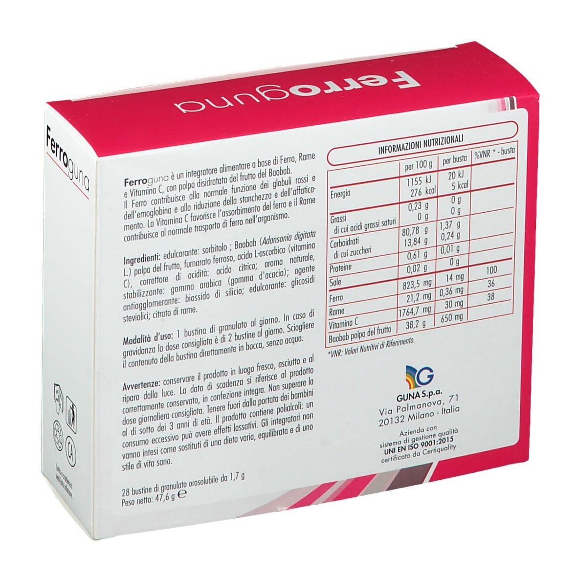 FERROGUNA 28 BUSTINE
