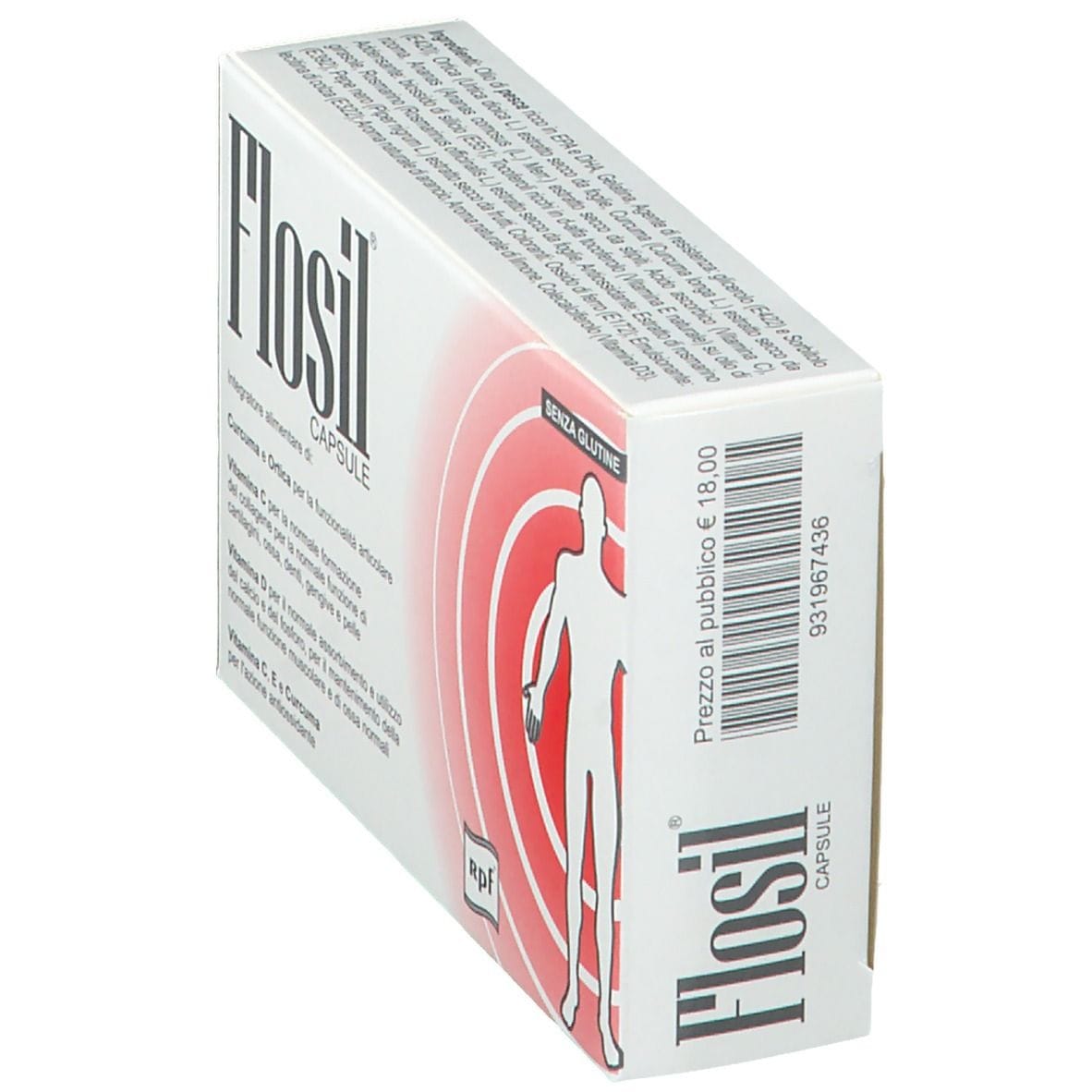 Integratore Flosil con Omega-3 e Vitamine, 20 Capsule