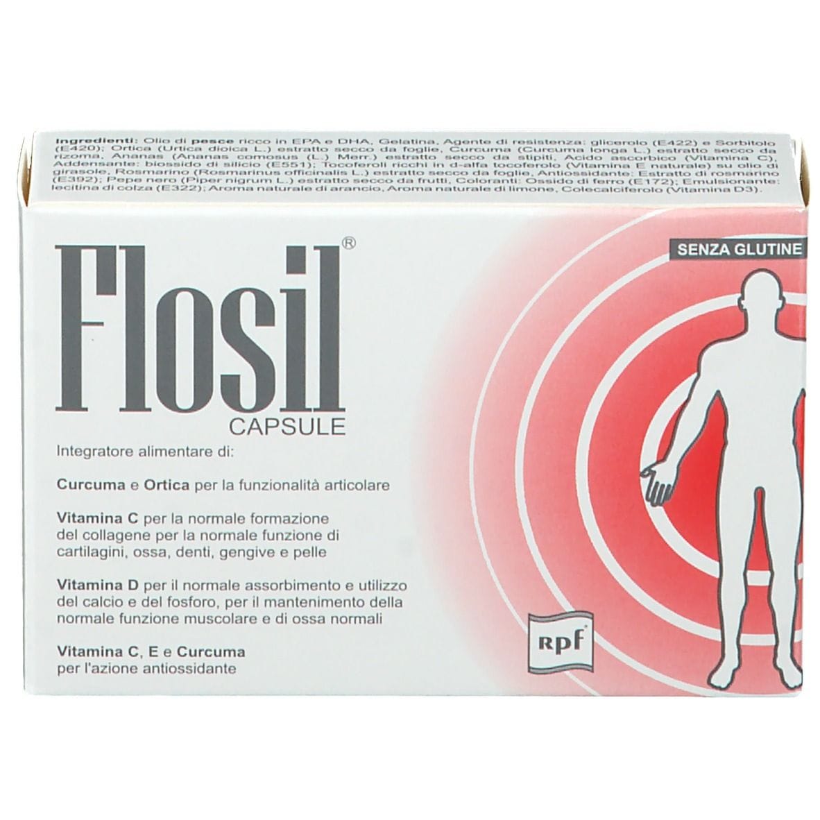Integratore Flosil con Omega-3 e Vitamine, 20 Capsule