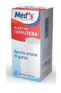 Benda in garza orlata Farmatexa 5x5m, formato 12/8 cm