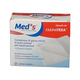 GARZA COMPRESSA MEDS 12/8 36X40CM 12 PEZZI