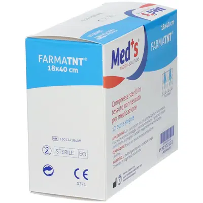 GARZA COMPRESSA MEDS TESSUTO NON TESSUTO 18X40CM 12 PEZZI GARZA COMPRESSA MEDS TESSUTO NON TESSUTO 18X40CM 12 PEZZI
