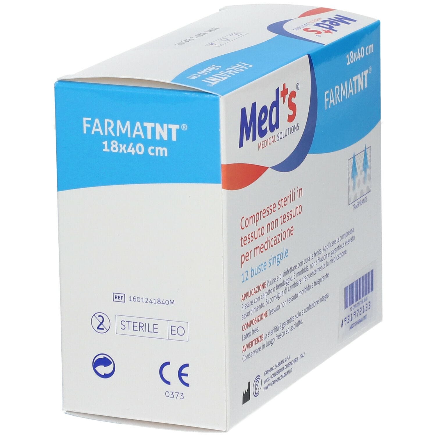 Compressa sterile MEDS in TNT 18x40cm, 12 pezzi
