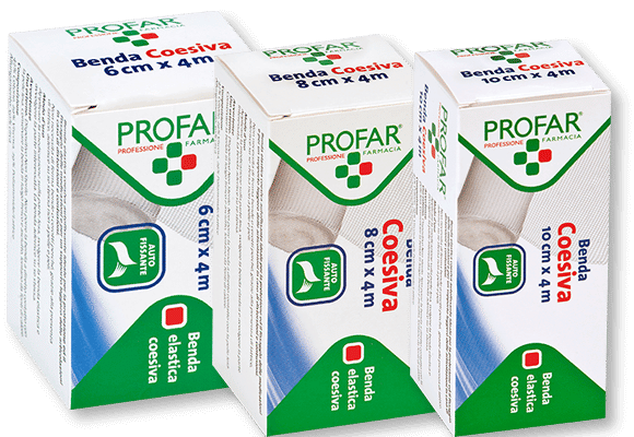 Benda Coesiva Profar 6cm x 4m per medicazioni e articolazioni