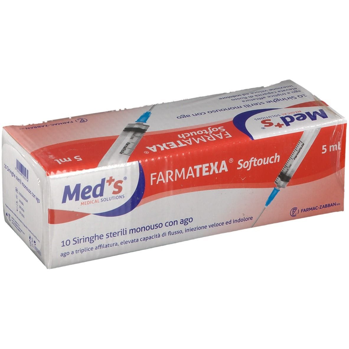 Siringhe monouso MEDS 5ml 14G con ago, 10 pezzi