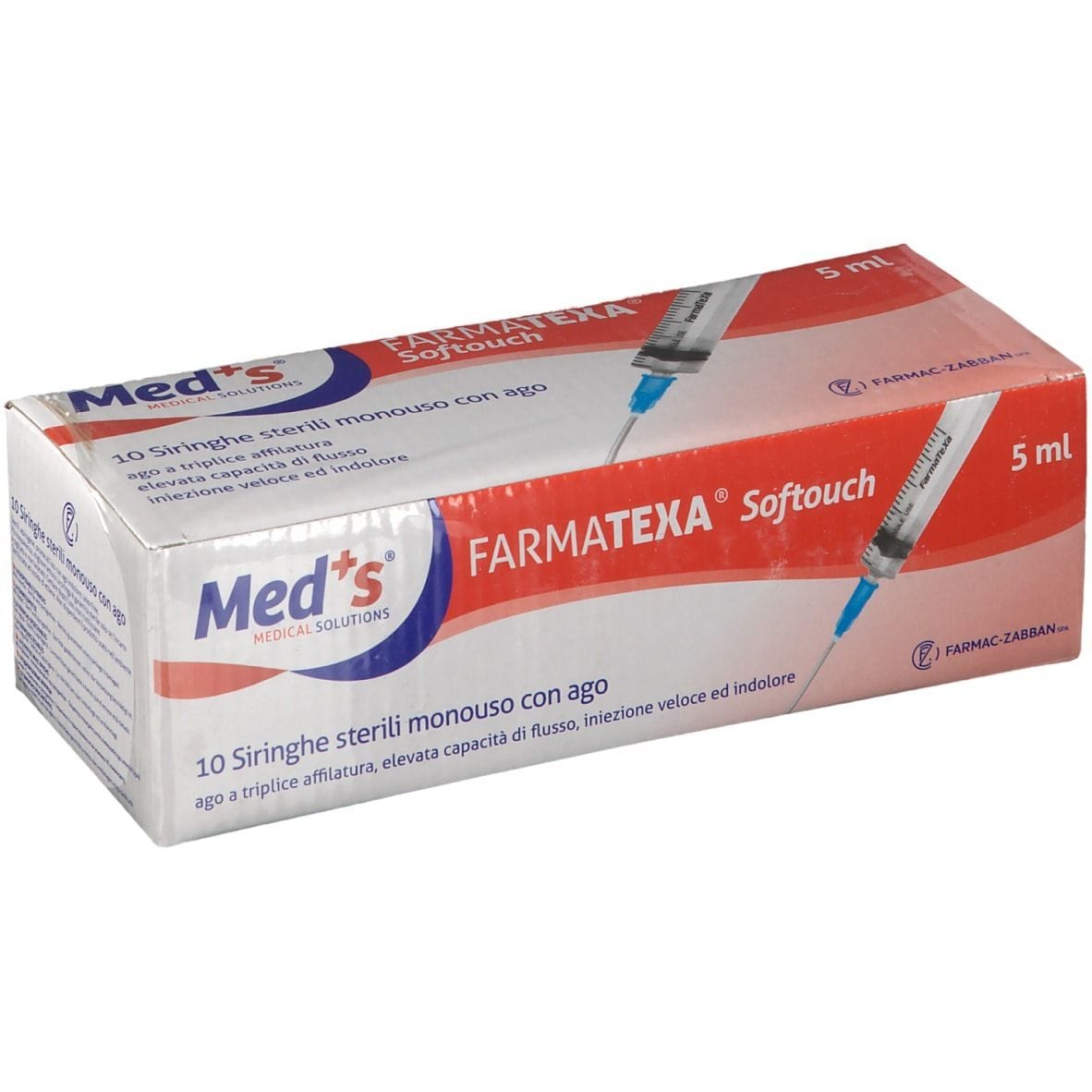 Siringhe monouso MEDS 5ml 14G con ago, 10 pezzi