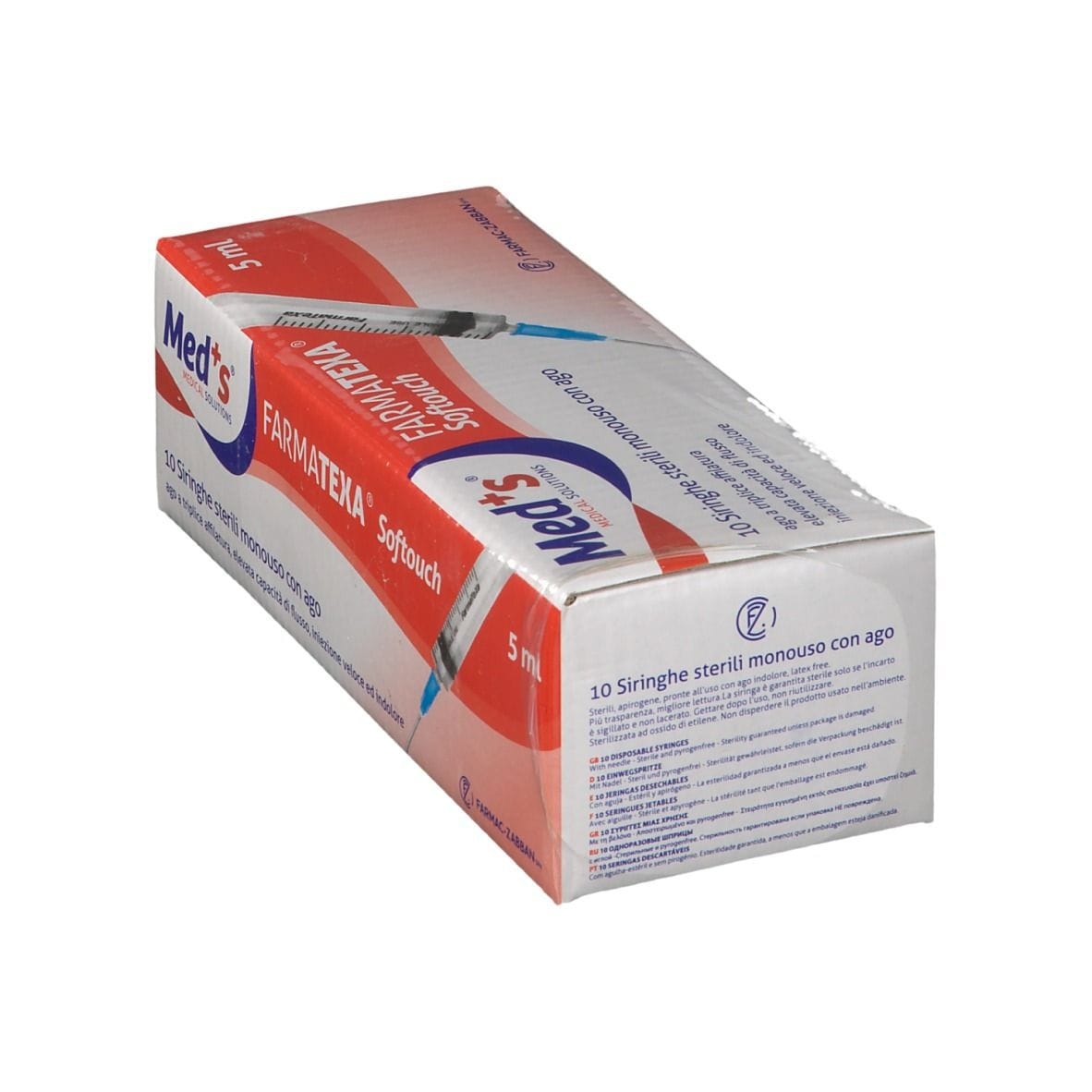Siringhe monouso MEDS 5ml 14G con ago, 10 pezzi