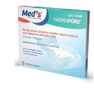 MEDICAZIONE MEDS PORE ADESIVA IMPERMEABILE 10X12CM 5 PEZZI