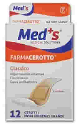 CEROTTO MEDS STRIP POLIURETANO IPOALLERGENICO CLASSICO GRANDE 12 PEZZI