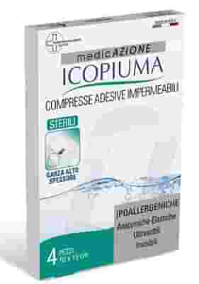 ICOPIUMA GARZA COMPRESSA MEDICATA POSTOPERATORIA 10X15 CM 4 PEZZI