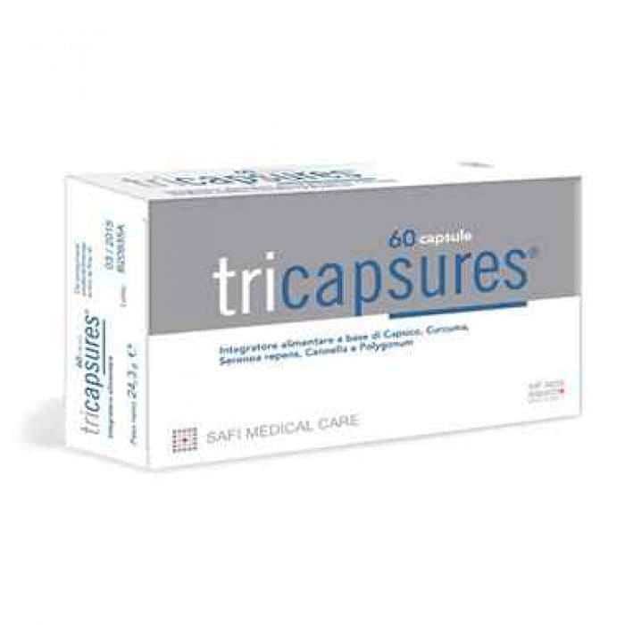 Integratore Tricapsures Physio per capelli, 60 capsule