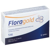 Integratore Floragold con fermenti lattici e zinco, 12 capsule