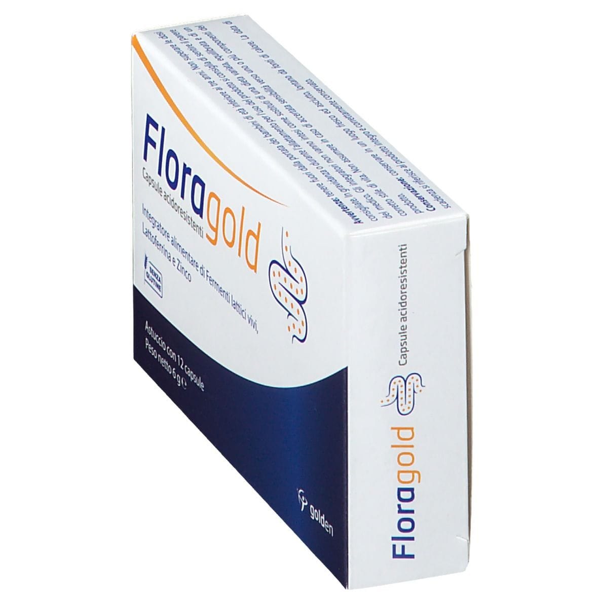 Integratore Floragold con fermenti lattici e zinco, 12 capsule