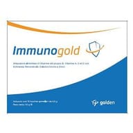 Integratore Immunogold con vitamine, zinco ed echinacea, 20 bustine
